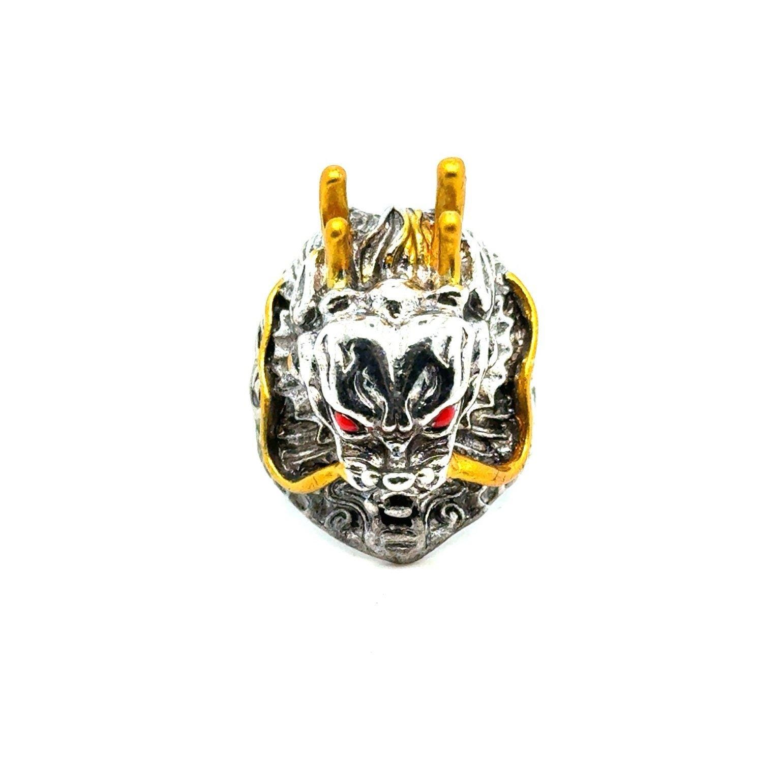 Open Back Red Eyes Yellow Accent Ring