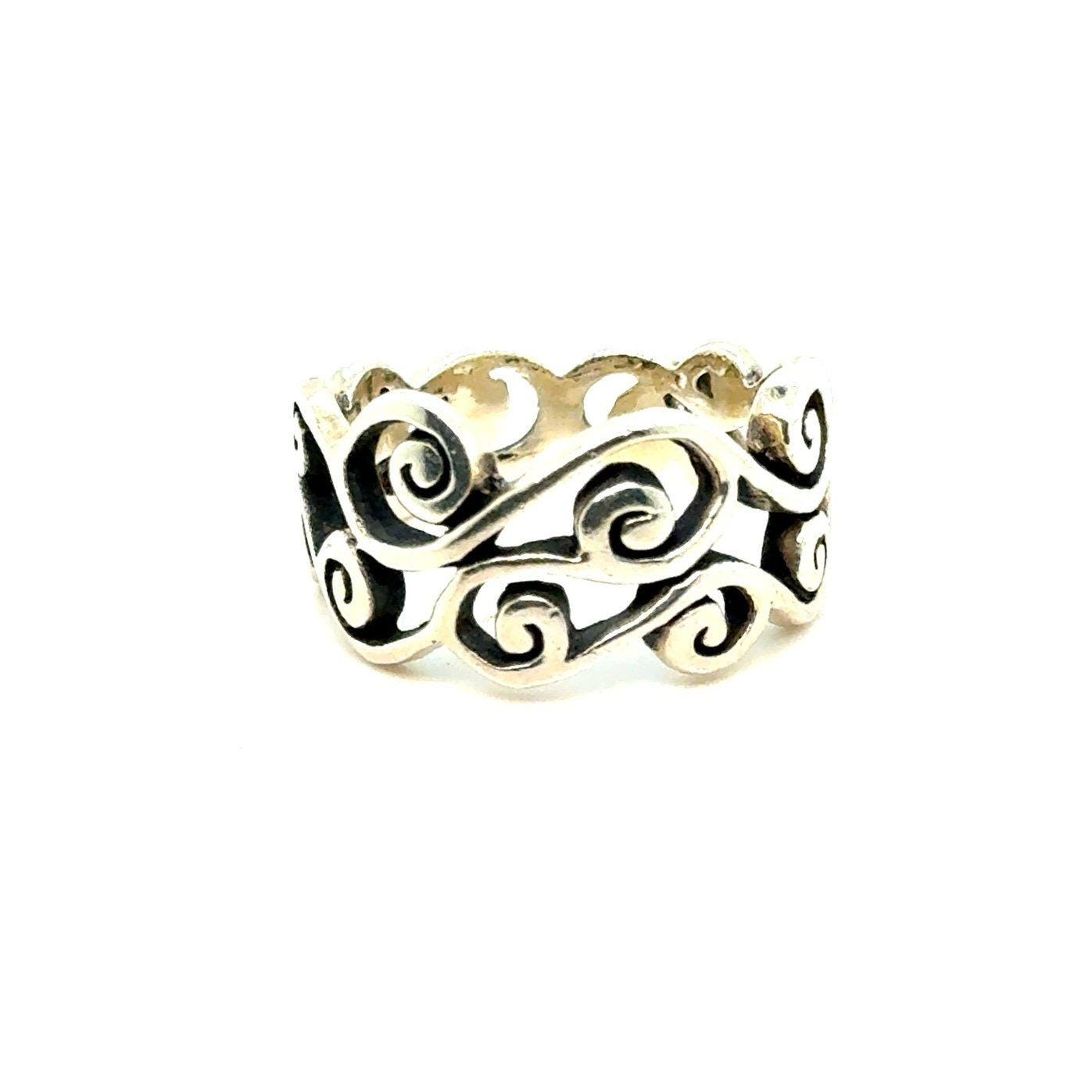 Silver 925 Scroll Ring