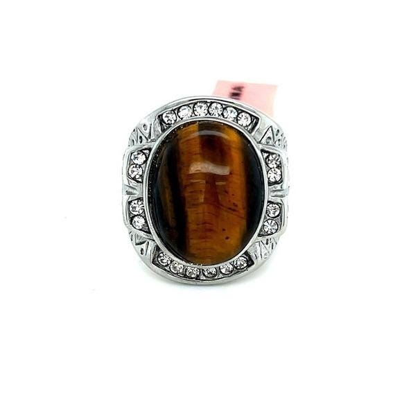 Faux Tiger Eye Ring