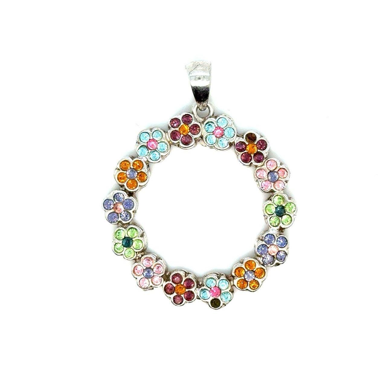 Lovely Silver 925 Multi Stones Pendant