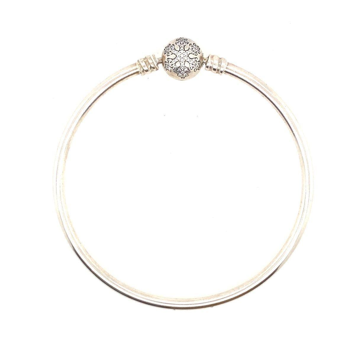Pandora Pave Snowflake Clasp Unique As You Are Bangle