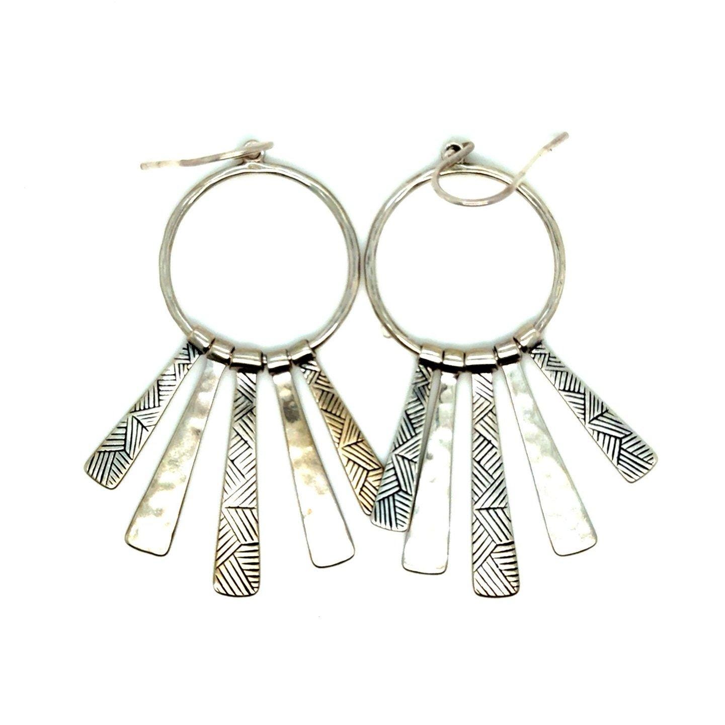 Silpada Nod To Mod Textured Earrings