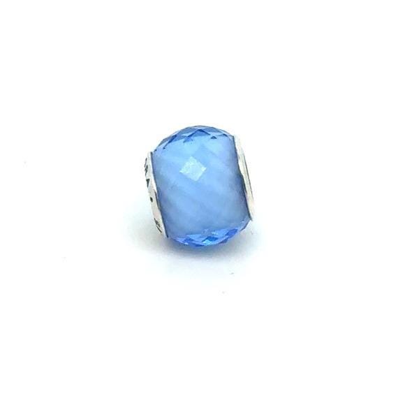 Pandora Light Blue Faceted Glass Charm Bead