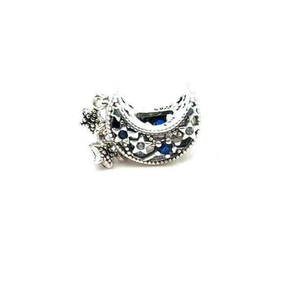 Pandora Silver Star & Crescent Moon Dream Big Charm
