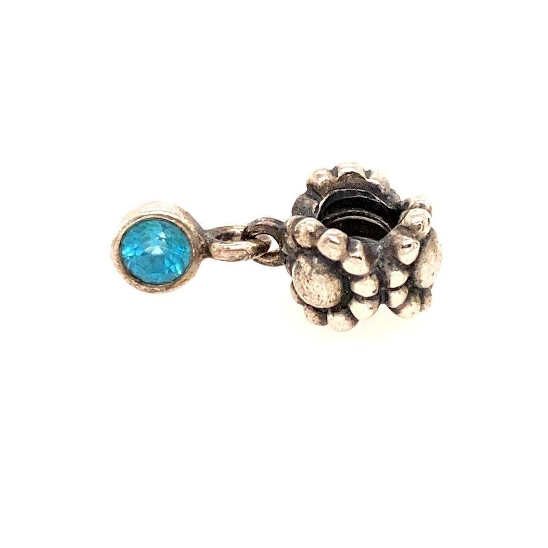 Pandora Blue CZ Dangle Charm