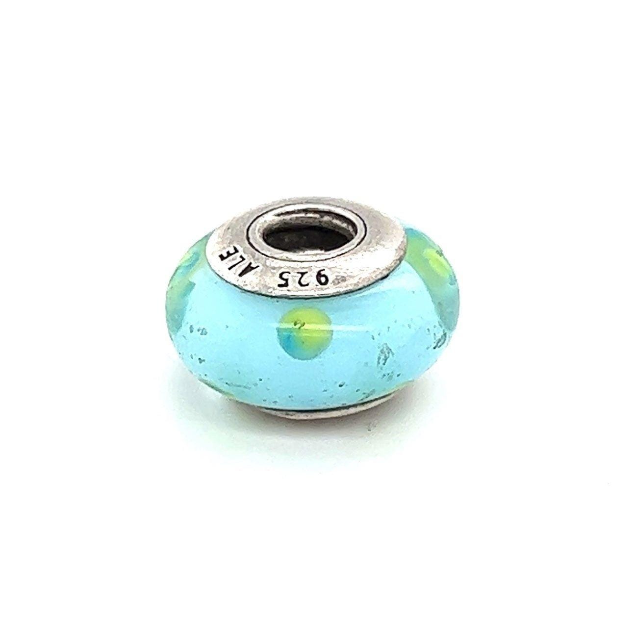 Pandora Green Dot Murano Charm