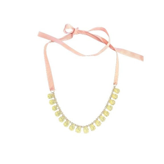 Green Teardrop Stones Necklace