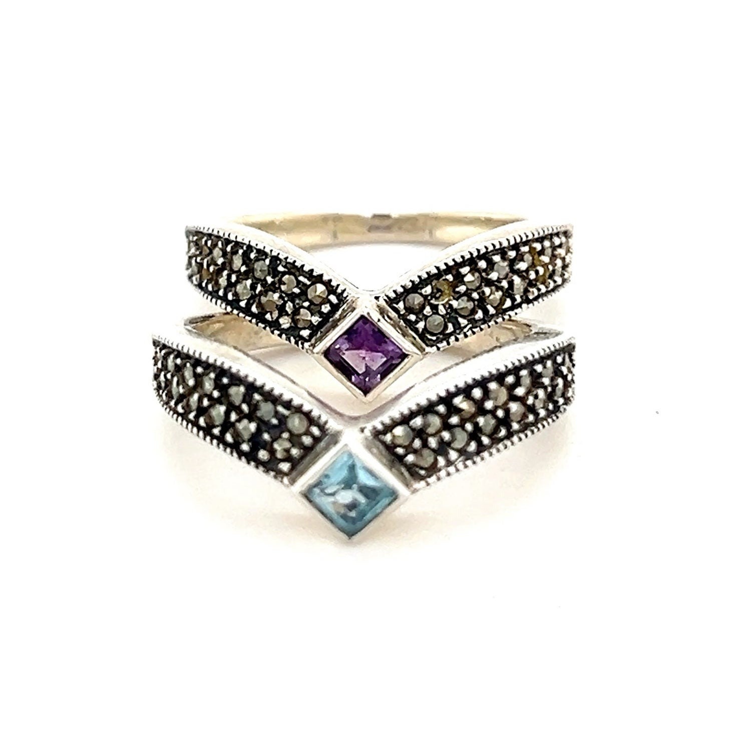 Sterling Silver Topaz/Amethyst Rings