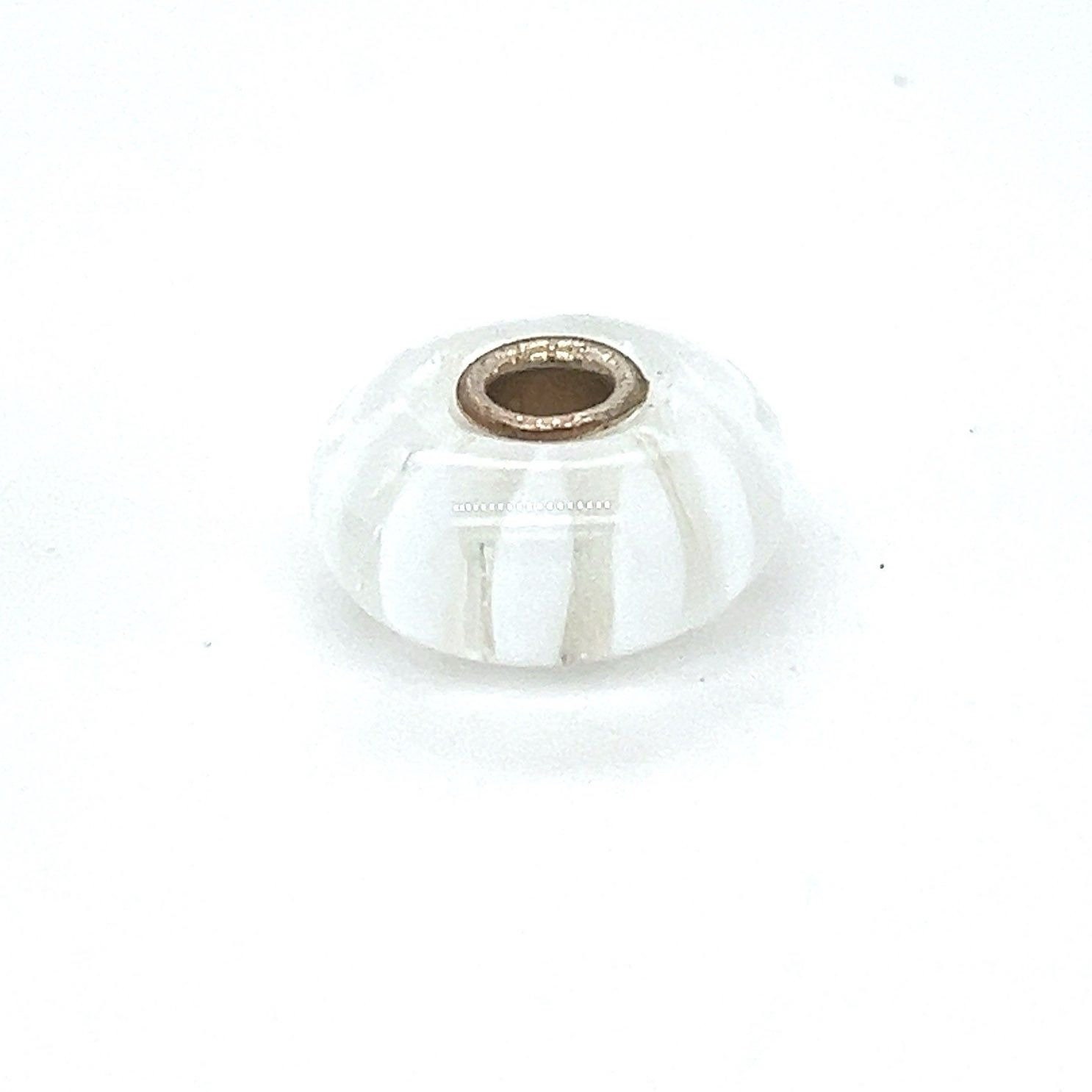 Trollbead White Stripe Bead