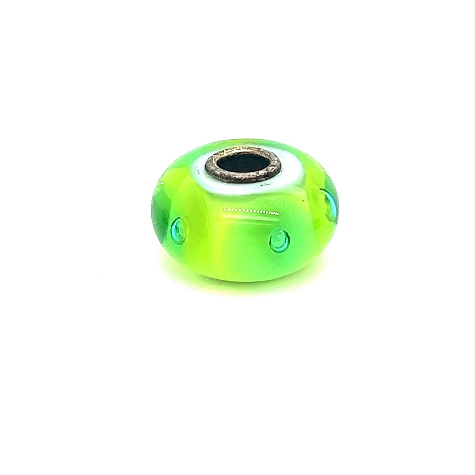 Trollbead Green Bubbles Bead