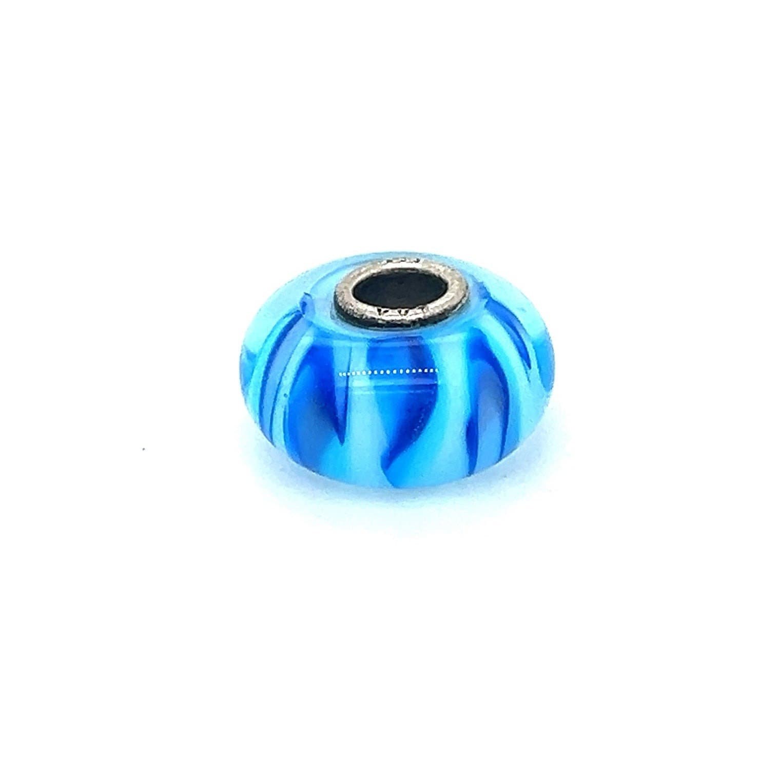 Trollbead Bluish Shadow Bead