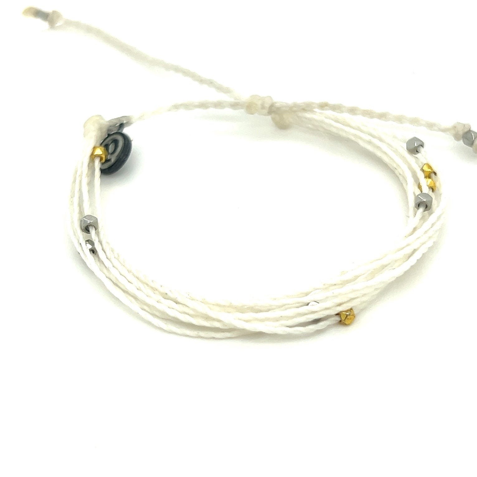 Pura Vida White Strand with Gold/Silver Beads Bracelet