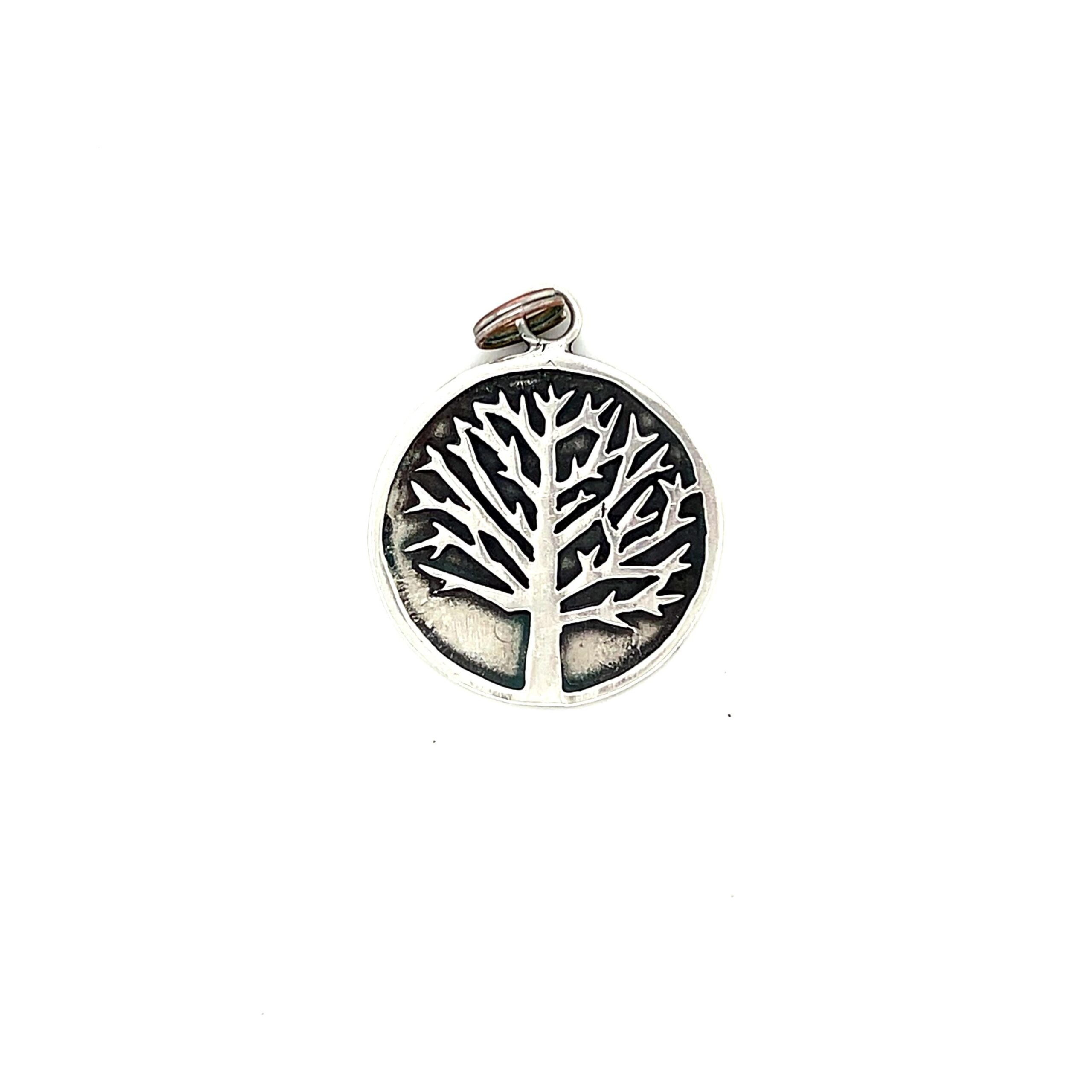 Kevin & Anna 950 Silver Tree Pendant