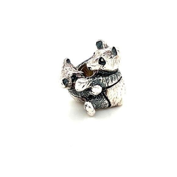 Trollbeads 925 Baby & Mama Panda Bead