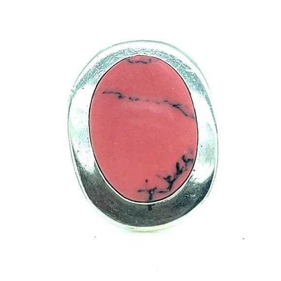 Silver 925 Mexico Bubble Gum Pink Ring