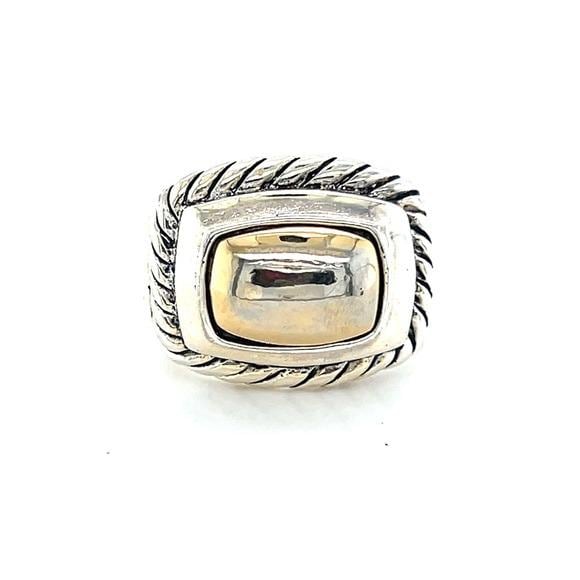 Elegant Silver and Gold Ring