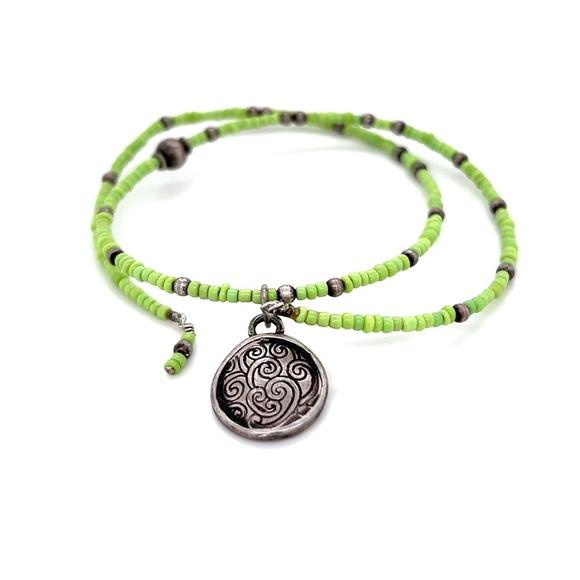 925 Beaded Wrap Bracelet