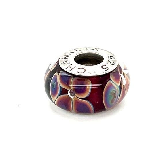 Chamilia Red and Purple Bead Charm