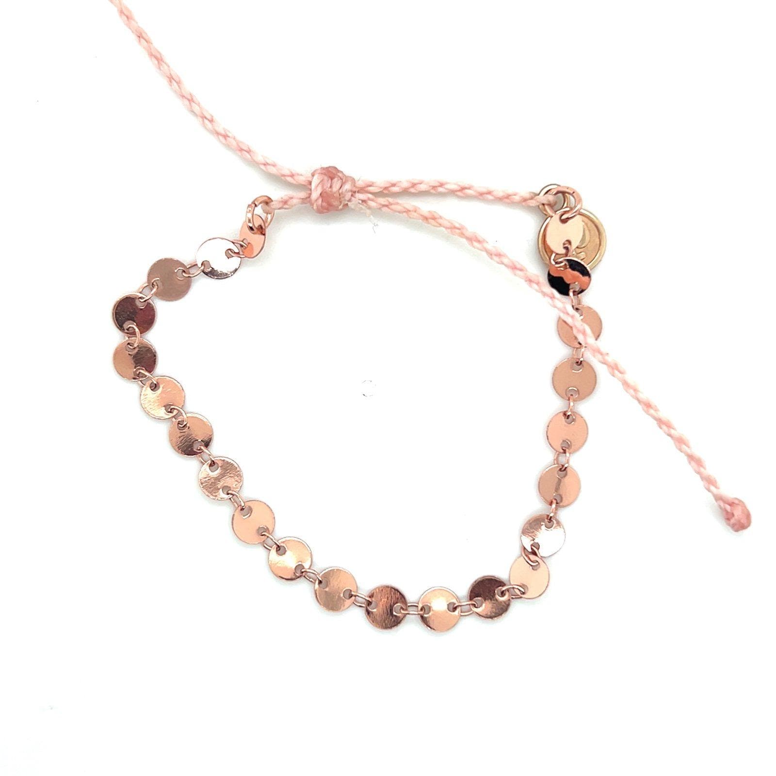 Pura Vida Rose Gold Discs Bracelet