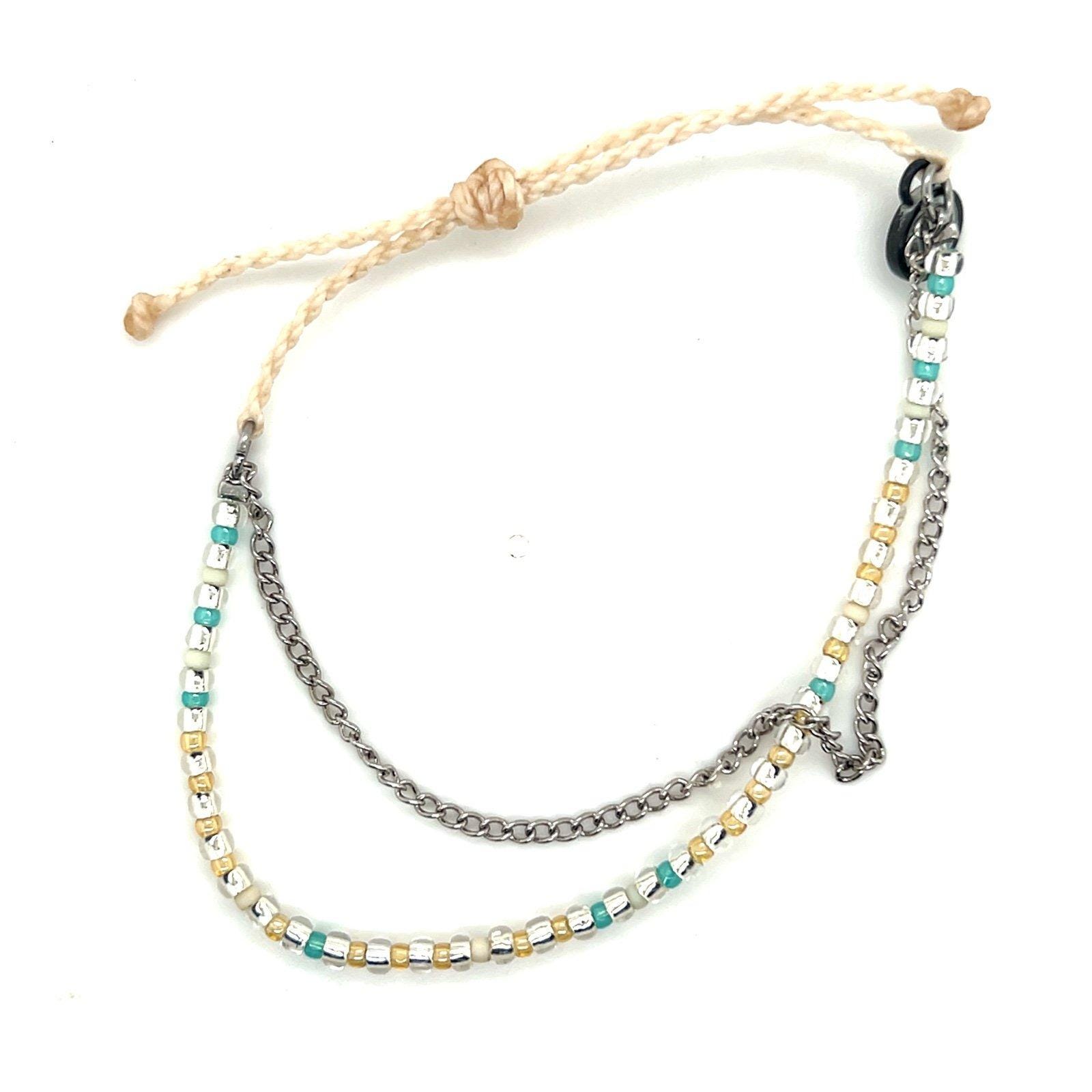 Pira Vida Chain/Beaded Bracelet