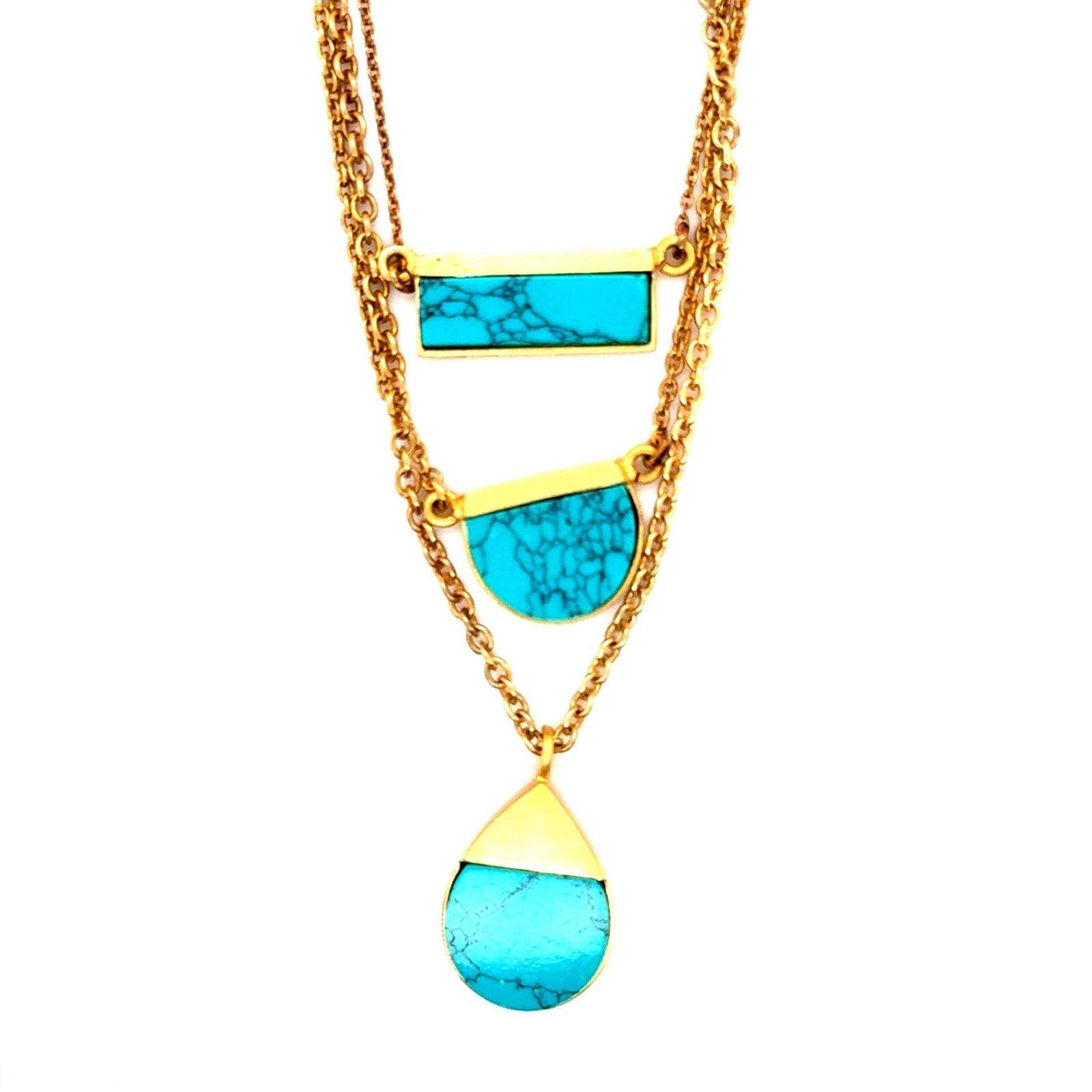 3-Strand Turquoise Necklace