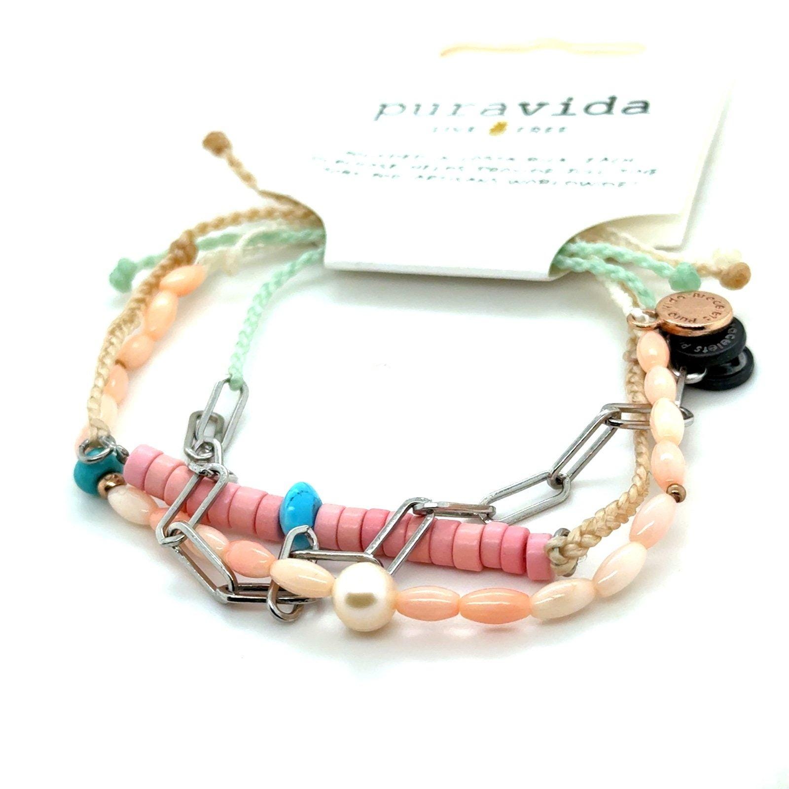 NWT Pura Vida Shell Pack Bracelet