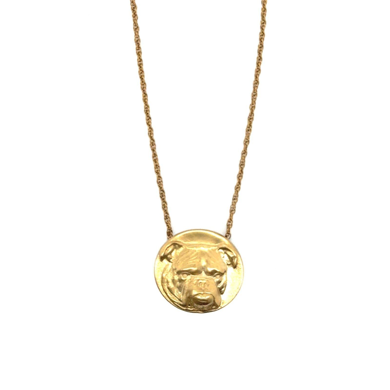 Gold Dog Necklace