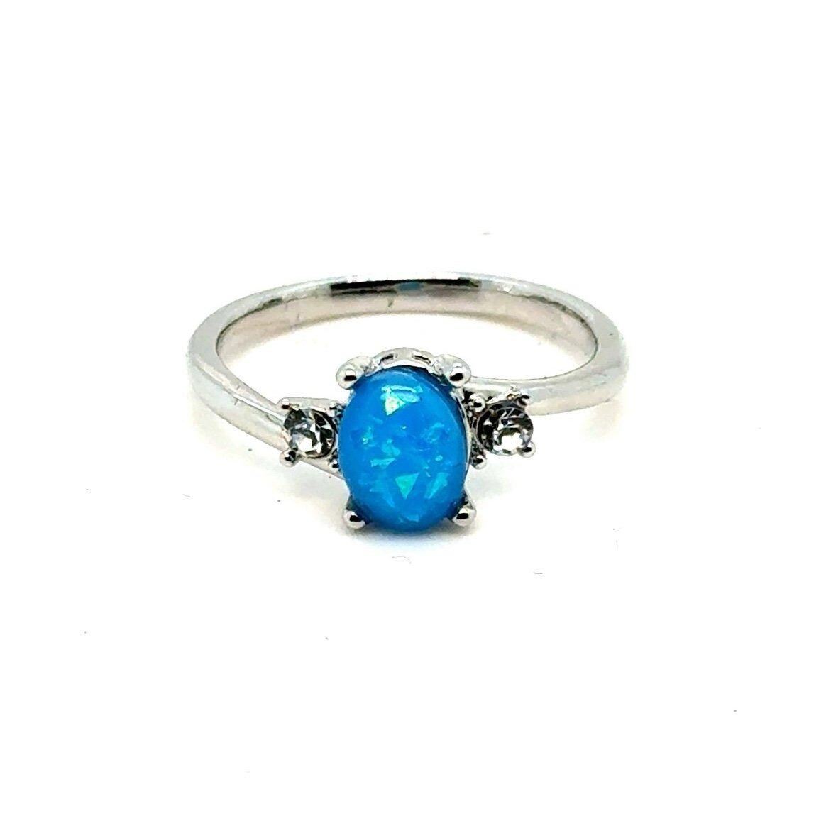 Opal/Cz Ring