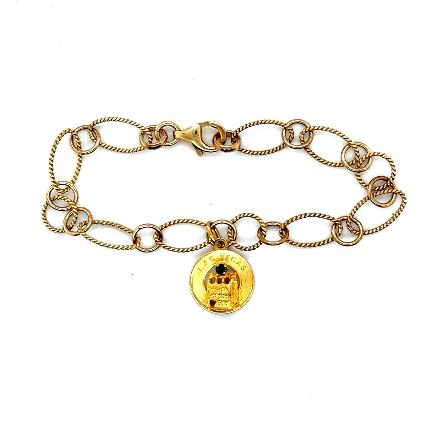 925 Bracelet/Gold Filled Charm