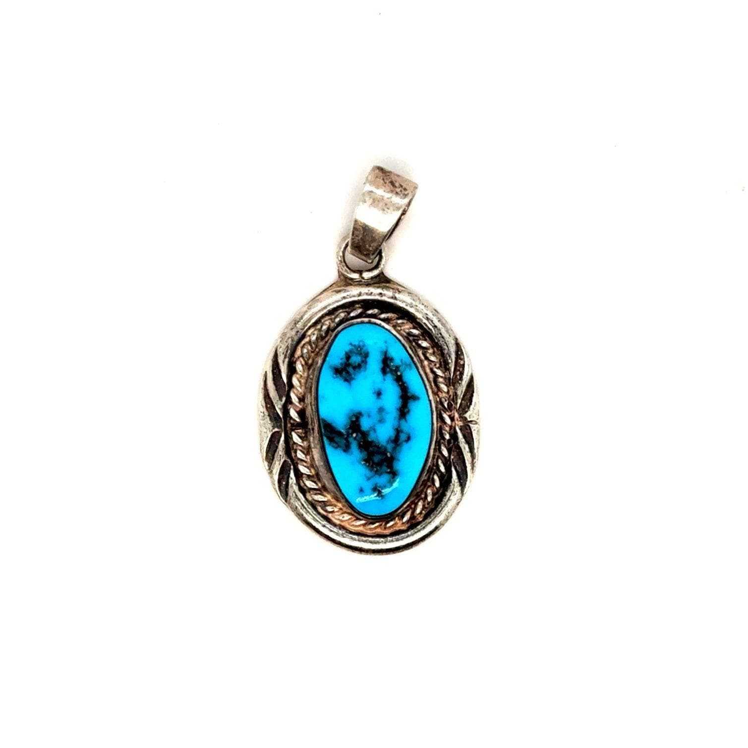 Sterling Turquoise Pendant