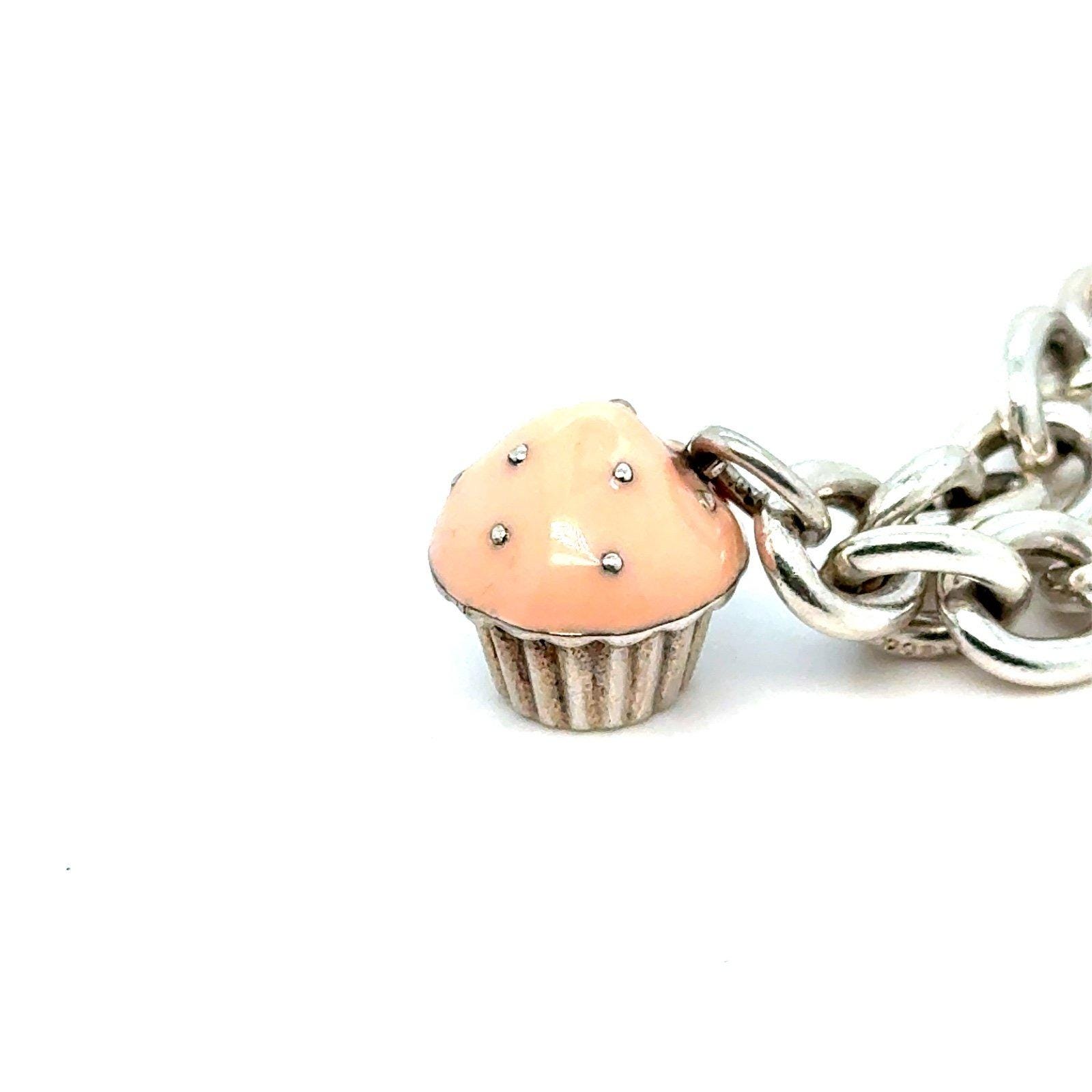T&Co. 925 Pink Cupcake Charm