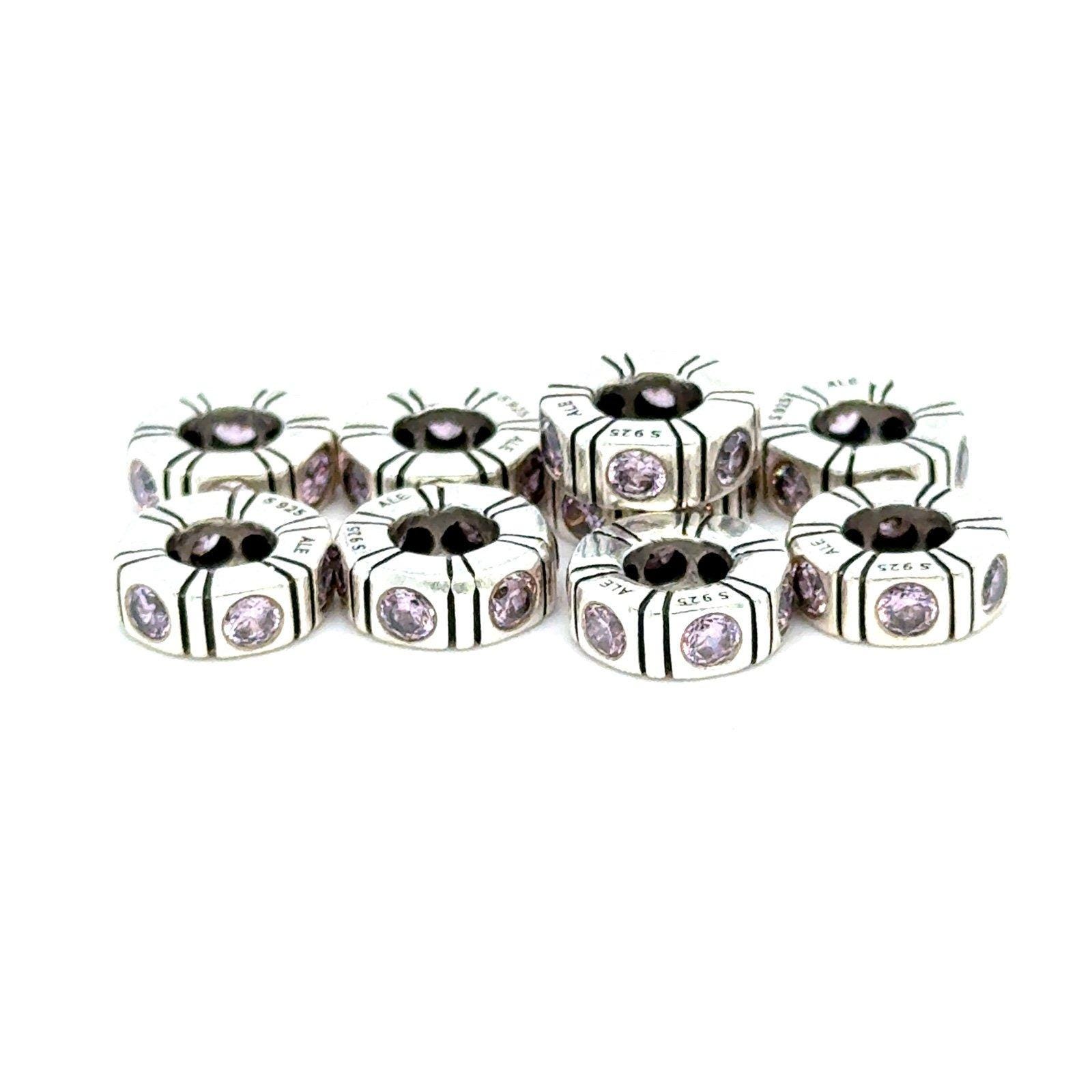 Pandora Pink Cz Spacer Charms