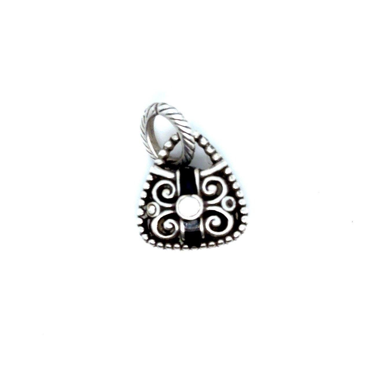 Brighton Black Enamel Cz Purse Charm