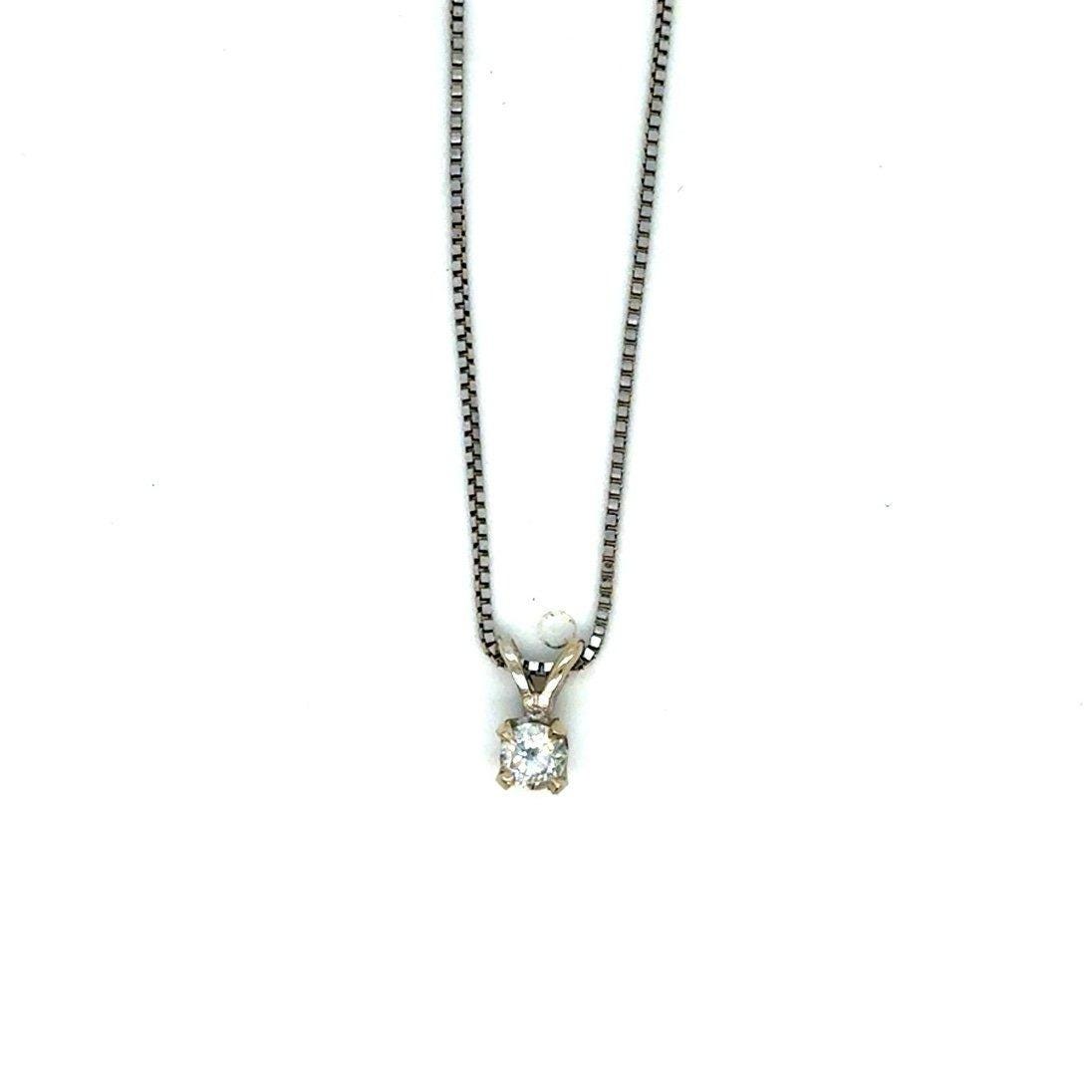 Minimalist 14K Gold Diamond Necklace