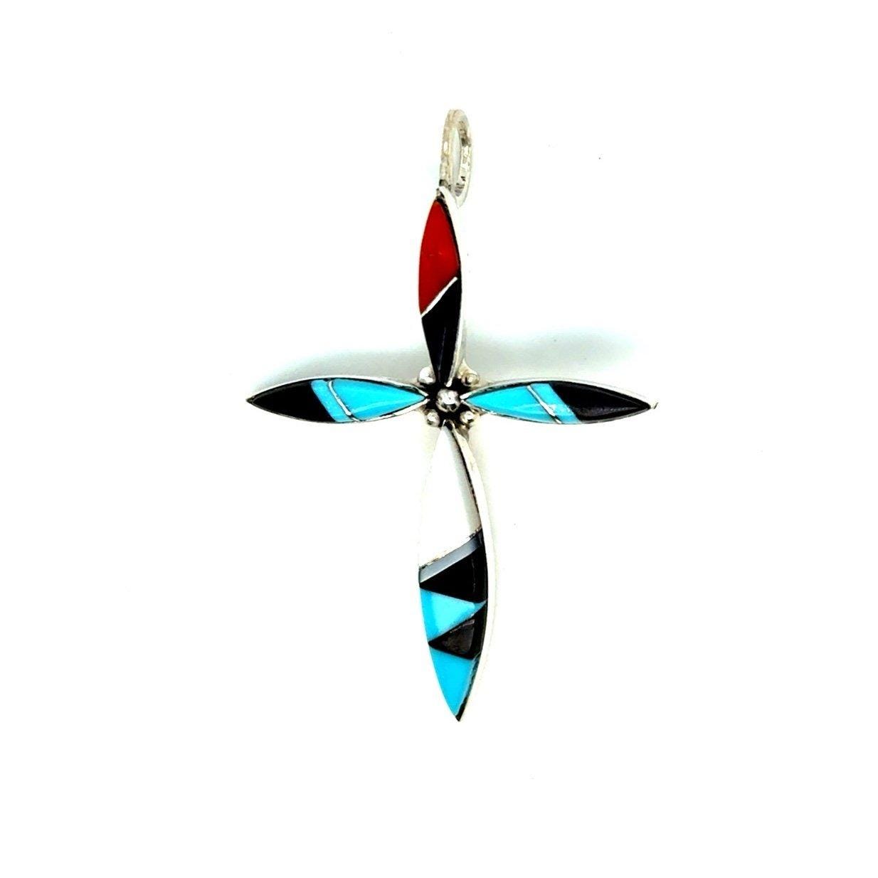 Sterling Silver Zuni Cross Pendant