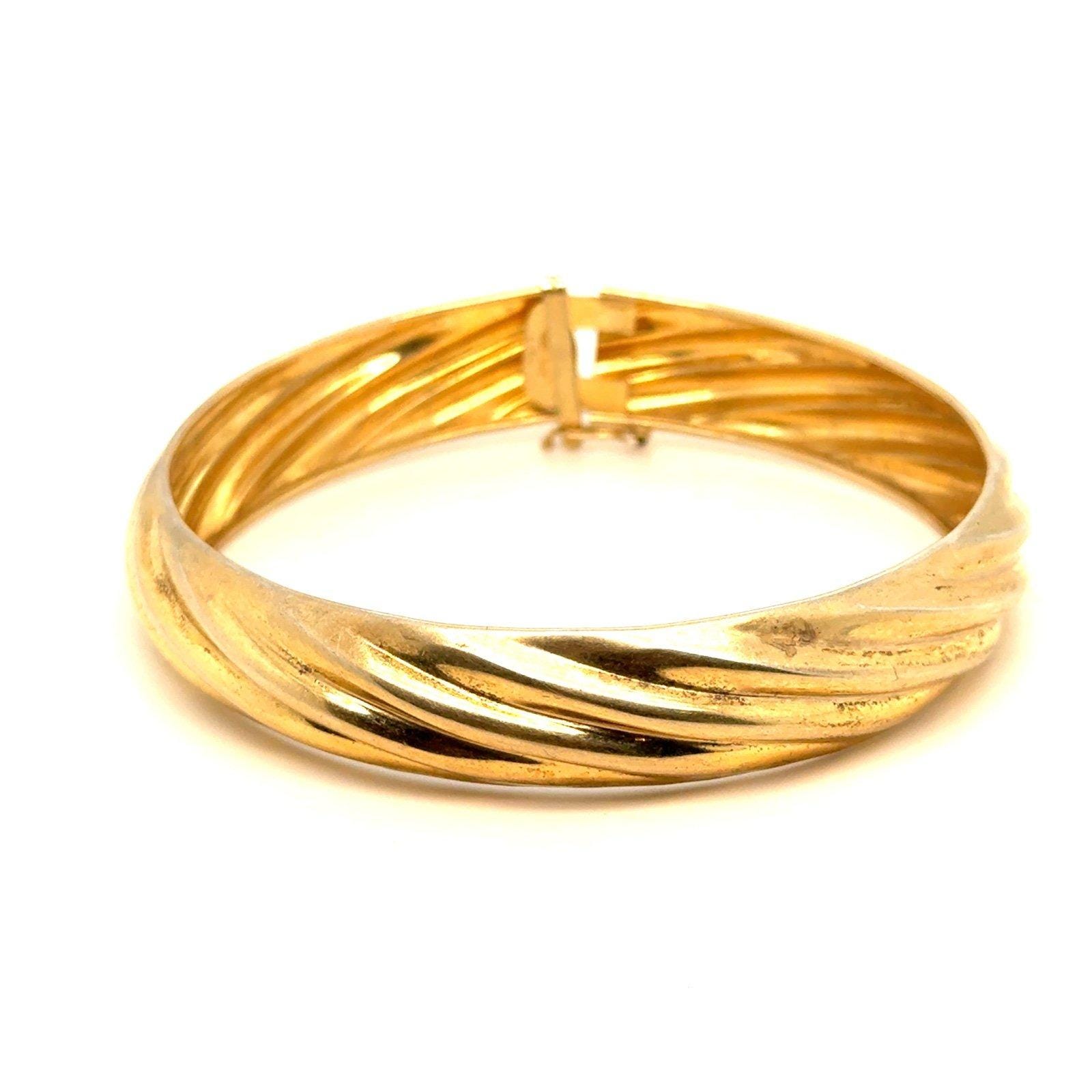 Vintage 925 Italy Twist Design Bangle