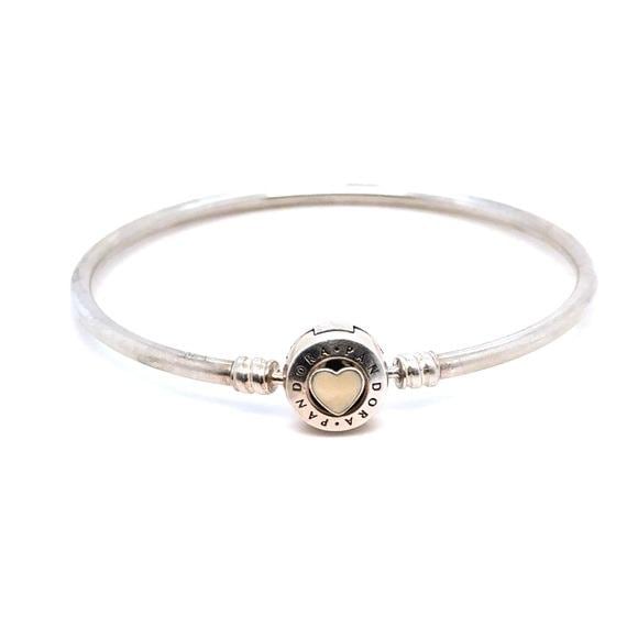 Pandora Enamel Heart Bangle