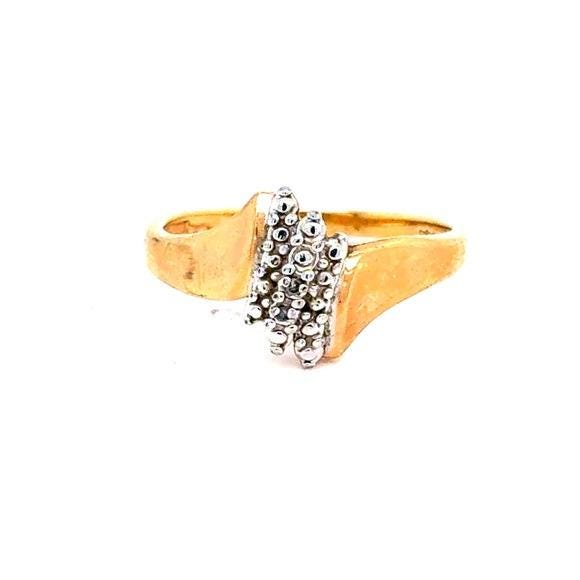 10K Gold Cluster Accent Women's Ring