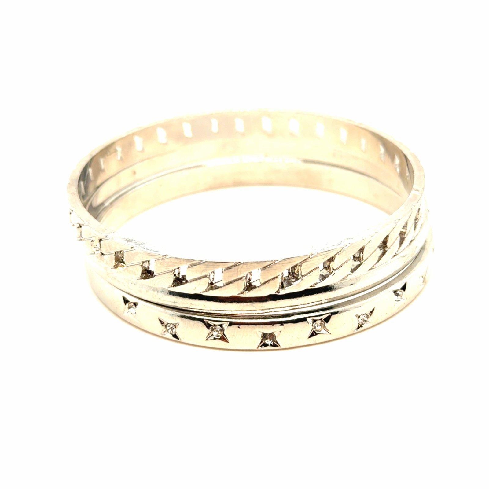 3 Silver Colored Bangles