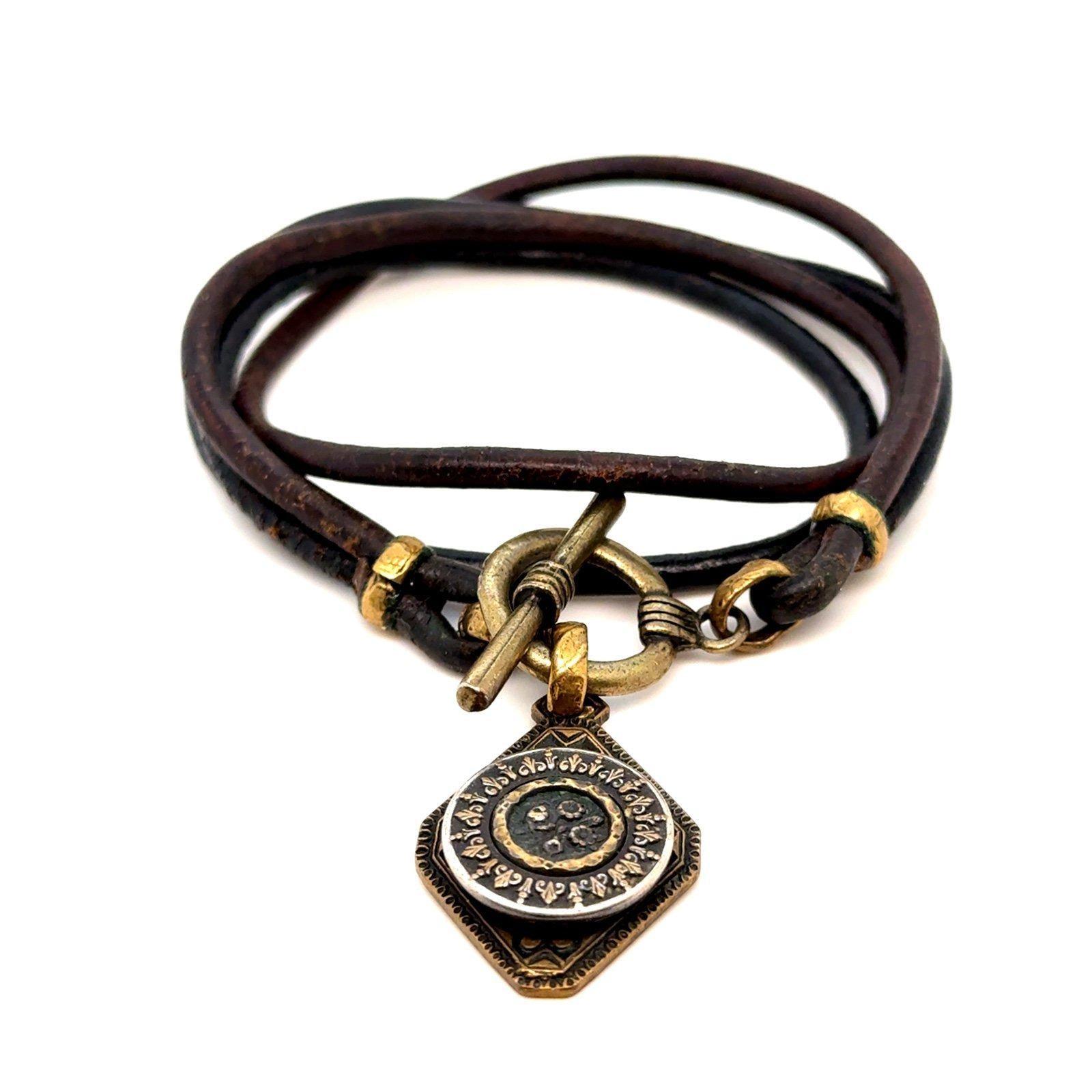 Toggle Charm Wrap Bracelet