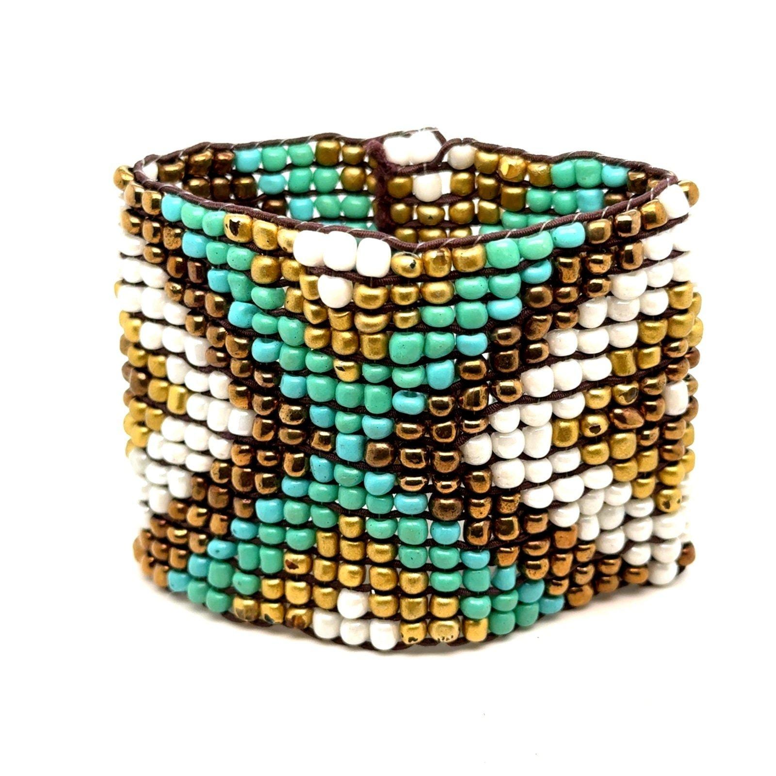 Beaded X Bracelet