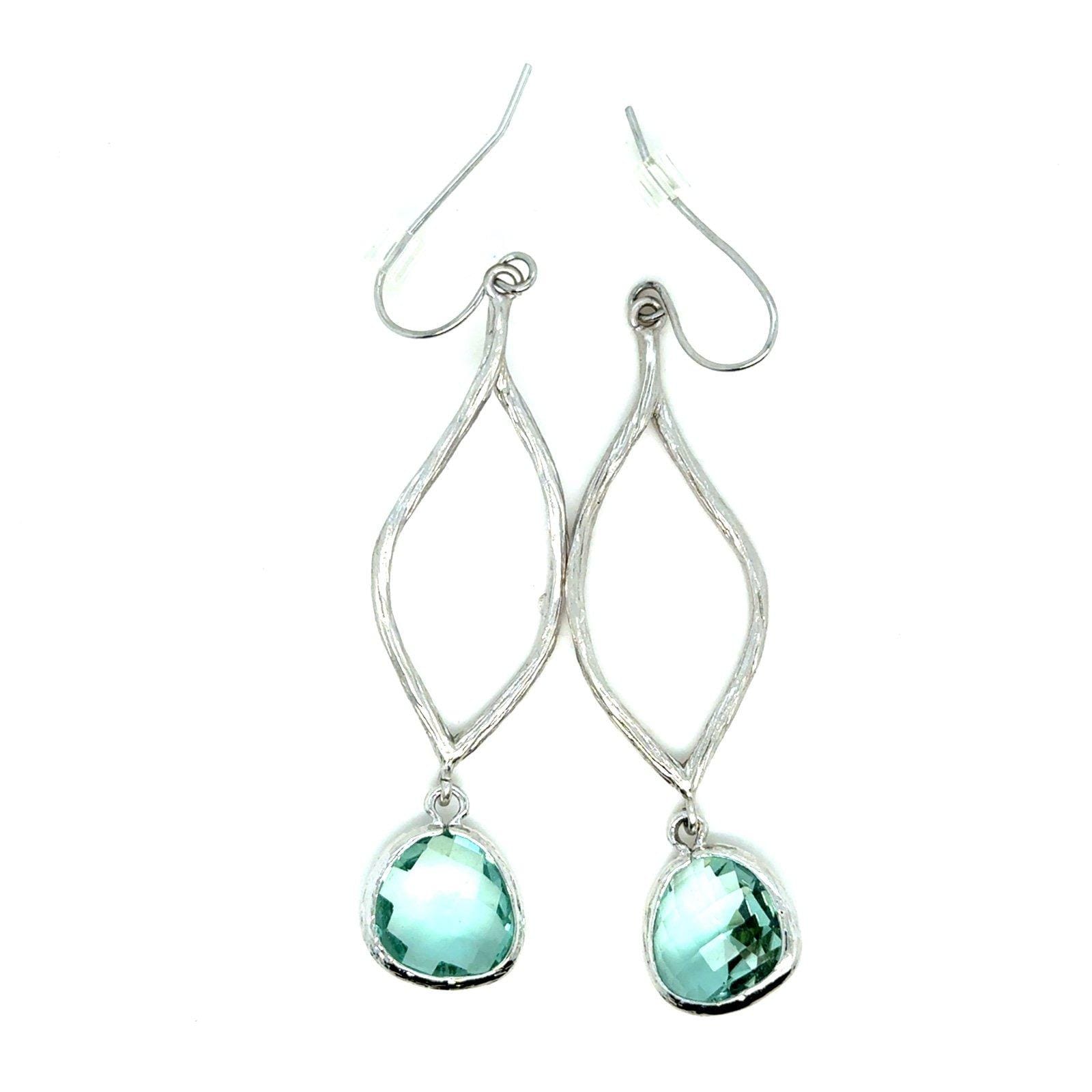 Blue Topaz Drop Earrings