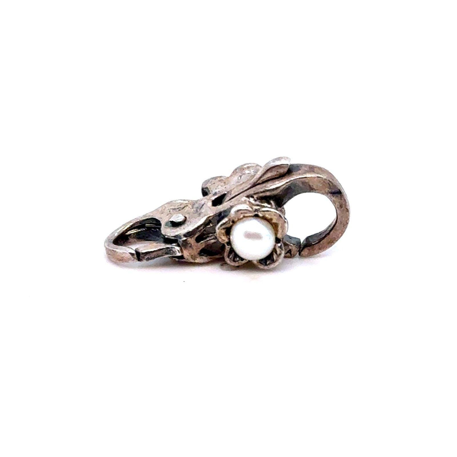 Retired Trollbeads Flower Pearl Clasp