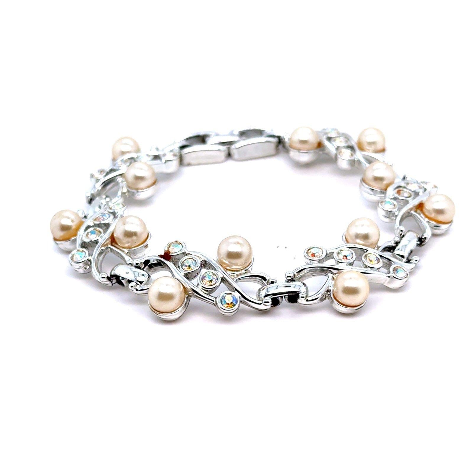 Pearls/Rhinestones Bracelet (d)