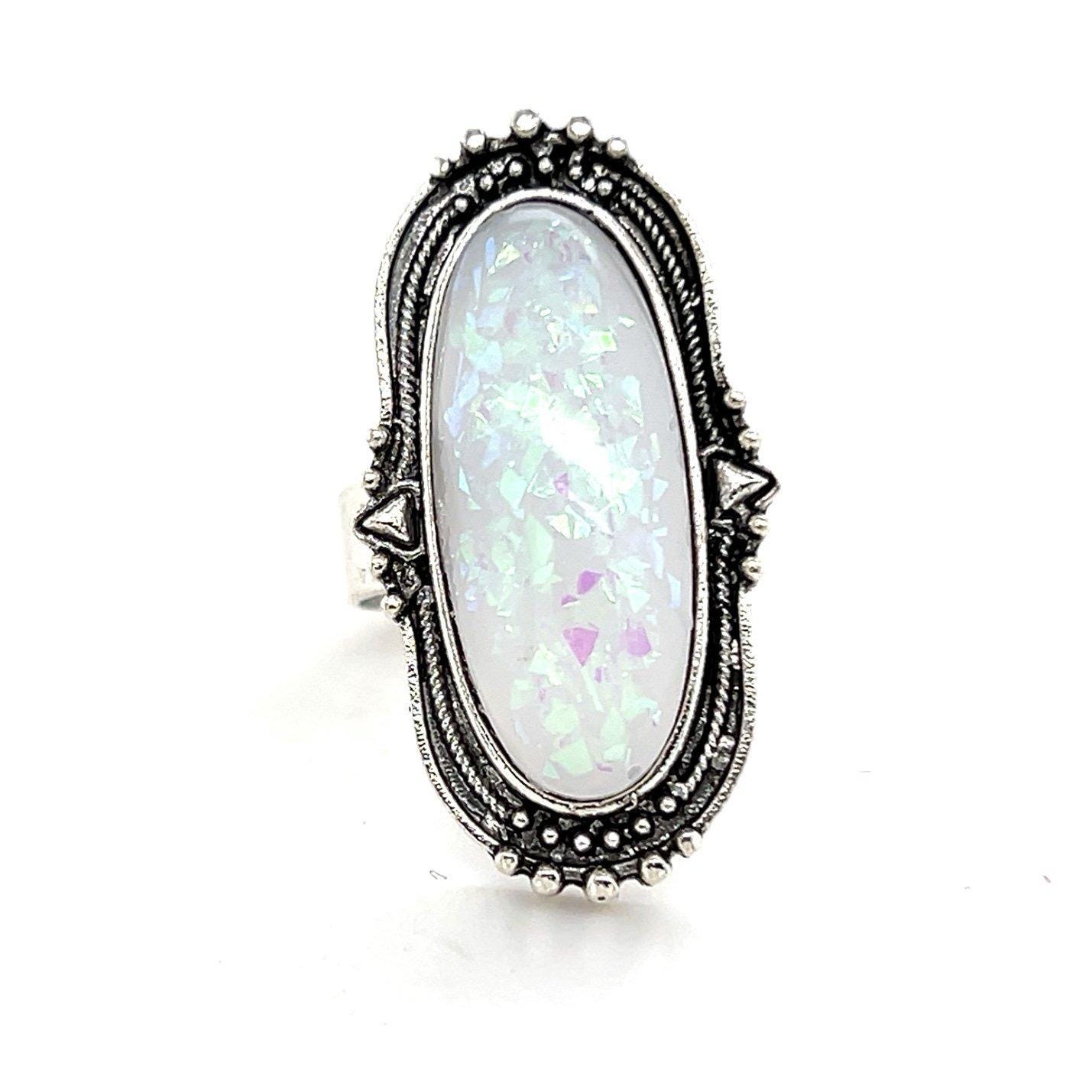Faux Opal Ring