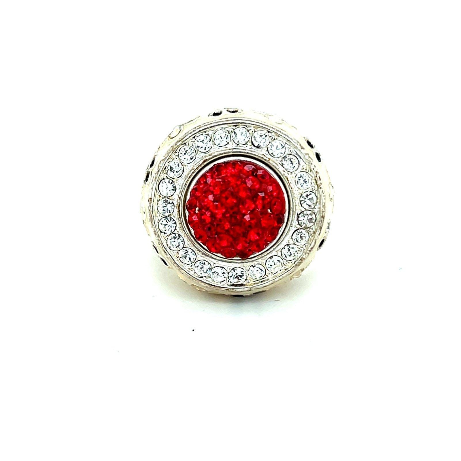 Red/White Stones Ring