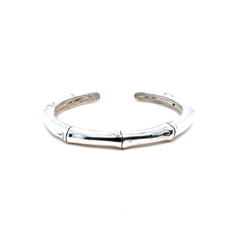 John Hardy Polished Silver Bamboo Cuff