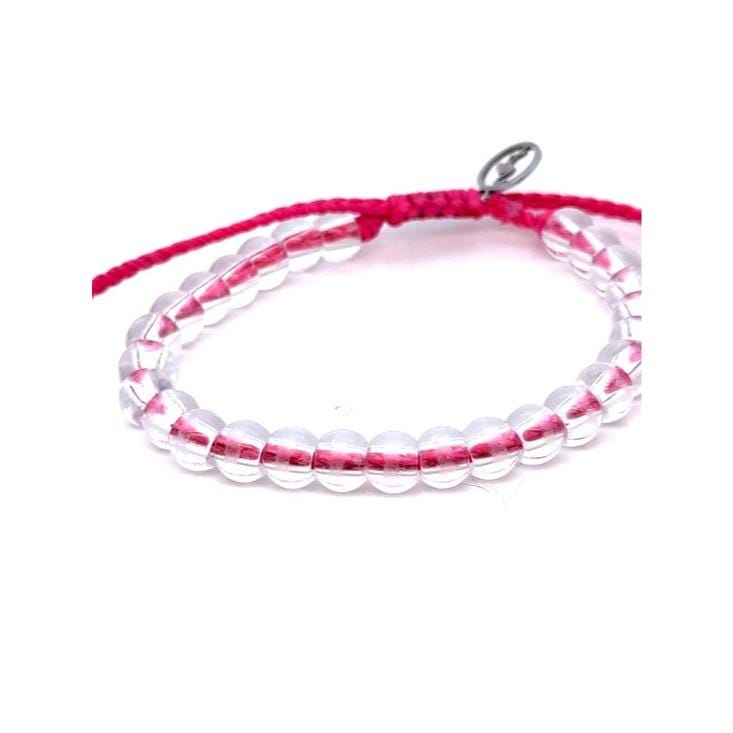 4Ocean Clear Bead Flamingo Bracelet