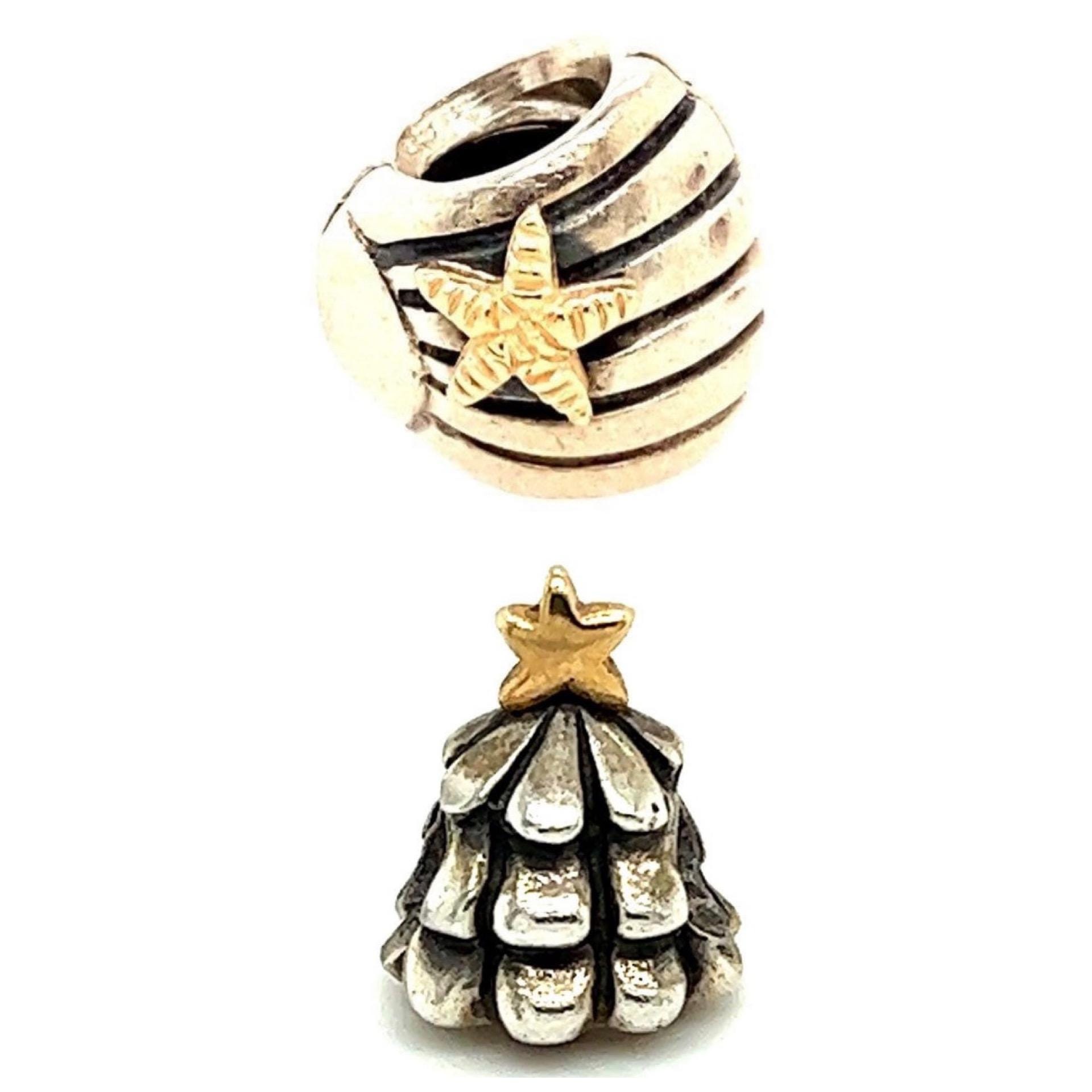 2 Two-Tone Pandora Charms