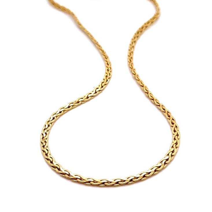 18K Gold Classic Gold Rope Chain Necklace